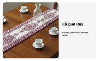 Intricate Patterns 1:12 Scale Dollhouse Rug Rich Colors Woven Dollhouse Table Runner Exquisite Craftsmanship for Hobbyists