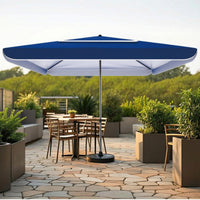 Square Patio Umbrella Wind-Resistant Umbrella with Double Canopy Waterproof for Homeowners, Vendors, Market, Garden