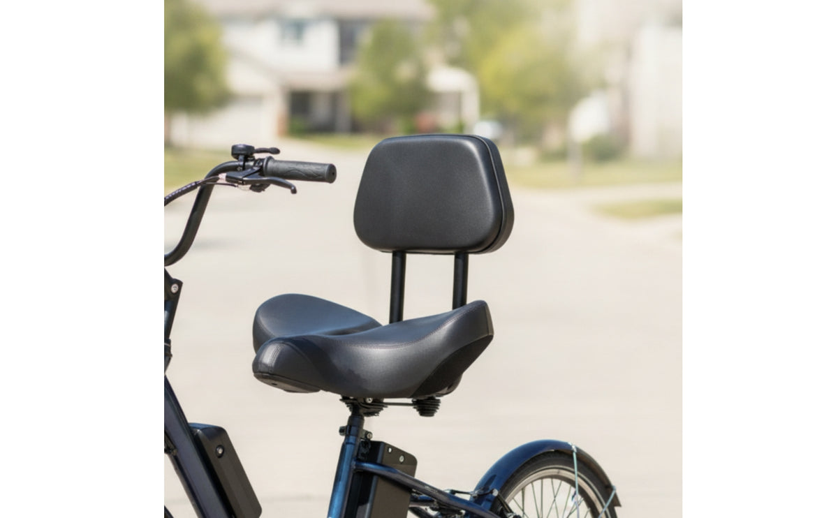 Tricycle Seat with Backrest Padded Electric trikes Saddle with Backrest Thick Comfort Saddle for Daily Travel