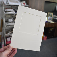 INS Style Square Cardboard Photo Frame for Oil Painting & Colored Pencil Art, Paper Decorative Picture Frame