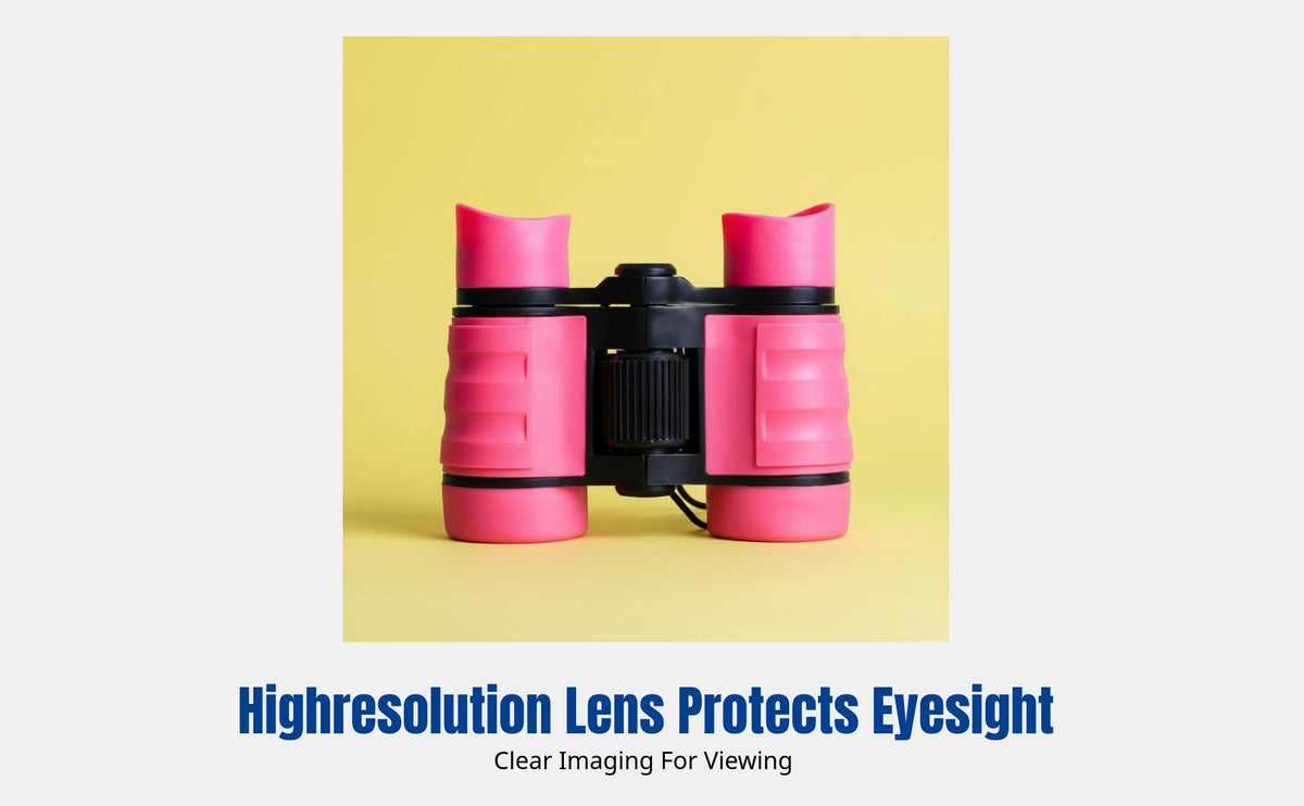 Kids Binoculars, 4x30 HD Optical Lens, Eye Protection, Outdoor, Preschool, Student, Nature Exploration