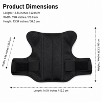 Adjustable Back Brace, Breathable Back Support with Spinal Support, Unisex Posture Brace for Office Workers, Black Mesh Material