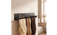 Strand Attachment Organizer Wall-Mounted Strand Attachment Holder Stainless Steel Display Rack for Hairstylists, Salons, Styling Stations