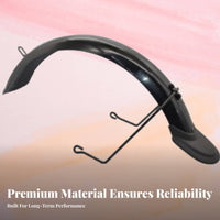 Extended Tail Design Full Coverage Mudguard Dirt Resistant Electric Bike Mudguard Long-Lasting
