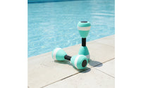 Water Dumbbells Easy-Grip Water Aerobics Dumbbells Lightweight Fitness Barbells for Swimmers, Seniors