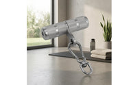 Stainless Steel Swivel Handle Rounded End Ends Swivel Handle Rotating Design Knurled Steel Grip for Strength Training