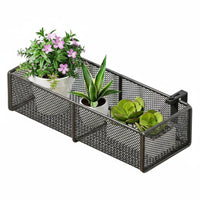 Easy to Hang Hanging blossom Pot storage areasaving Railing Planter Rack Anti-Rust Plant Holder sturdy for Apartment Dwellers, Garden Lovers, Homeowners, Balcony, Fence, Patio, Porch