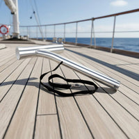 Stainless Steel Rod Holder Heavy Duty Marine Fishing Pole Holder Polished Finish Boat Fishing Rod Rack for Anglers, Yacht