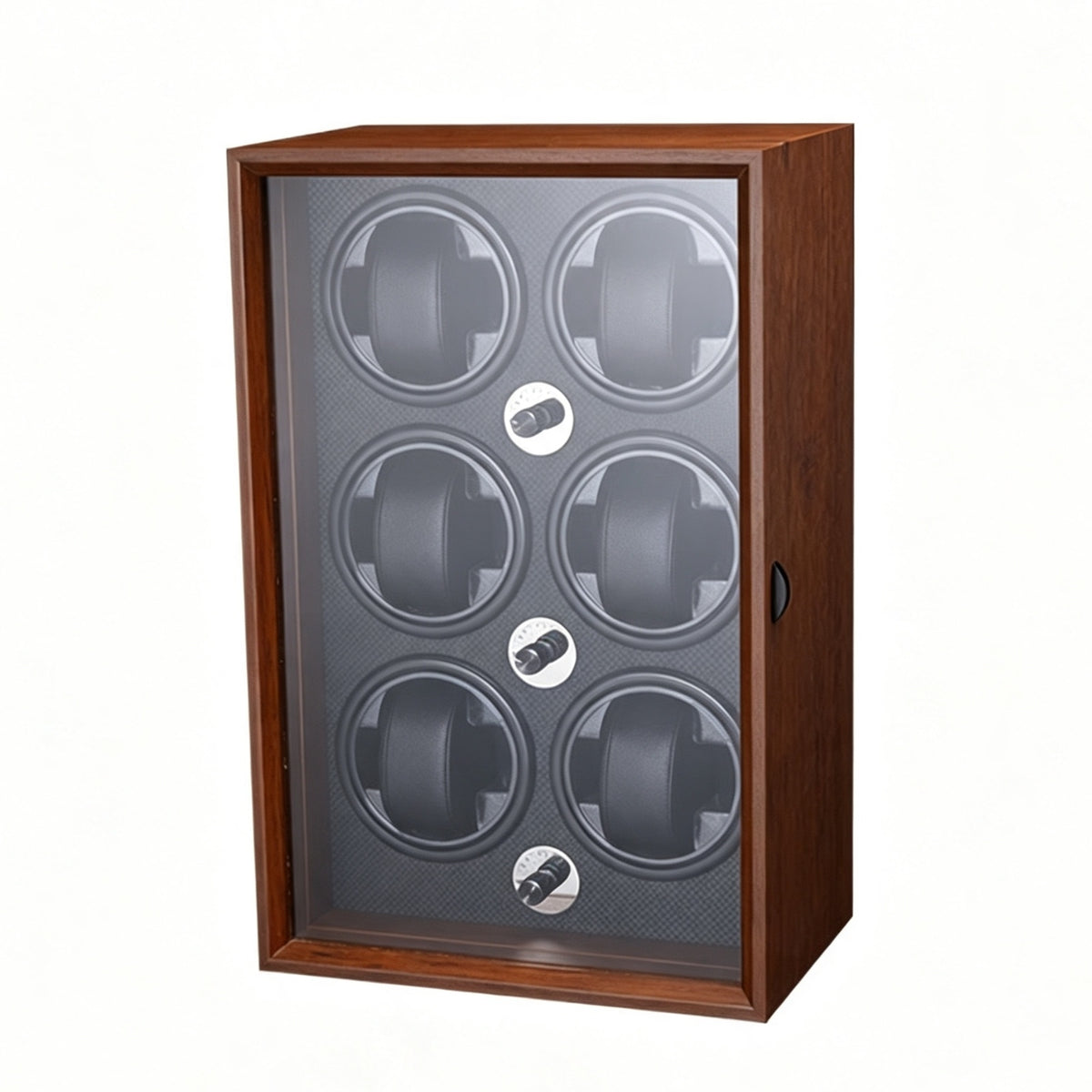 6-Slot Watch Winder Cabinet Automatic Watch Winder Box Anti Case Rotating for Dresser