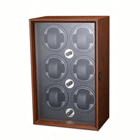 6-Slot Watch Winder Cabinet Automatic Watch Winder Box Anti Case Rotating for Dresser