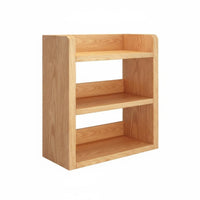 Space-Saving Desktop Bookshelf Simple Design Multi-Tier Desk Hutch Stable Construction Tabletop Rack Easy Assembly for Students, Home Users, Homeowners, Study Room, Bedroom