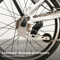 Folding Bike Rear Derailleur Kit Aluminum Alloy Rear Derailleur Chain Tensi Complete R Combo Multi-Speed Conversion Bike Gear Upgrade Kit