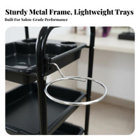 Hairdressing Tool Cart Long-Lasting 5-Drawer Rolling Salon Cart Cosmetic Spa Storage Trolley Large Capacity Cosmetic Spa Tool