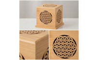 Wooden Incense Box Natural Finish Ash Catcher Decorative for Meditation