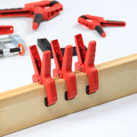 DURATEC Heavy Duty Woodworking Spring Clamp Set for DIY Projects