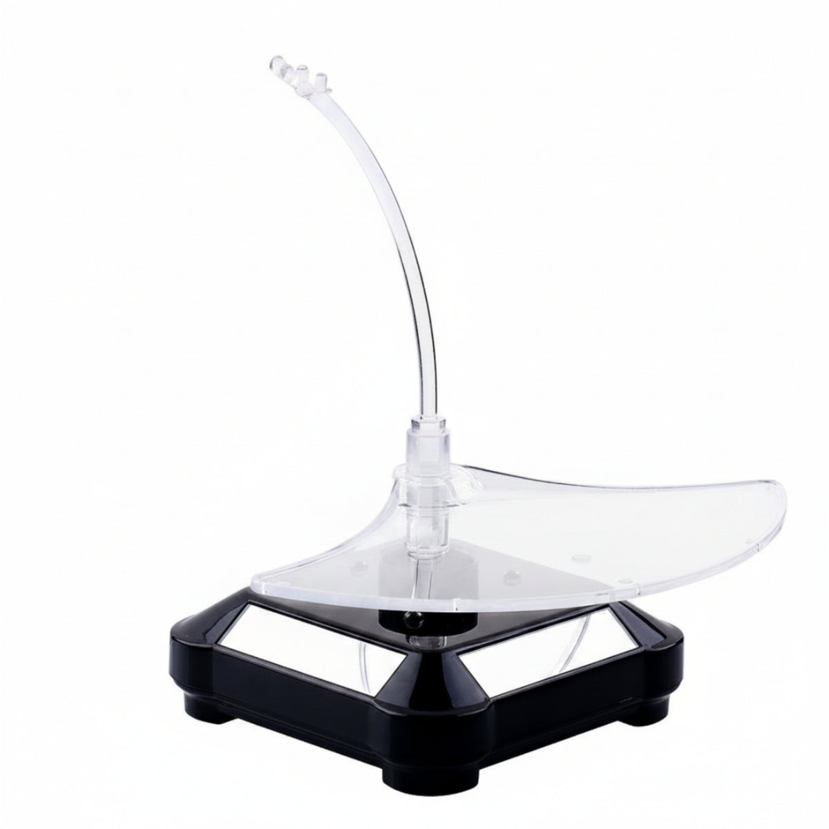 Rotating Display Stand Cordless Solar Display Stand Small for Window Displays