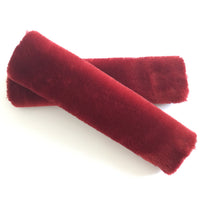 Plush Faux Wool Car Seat Belt Shoulder Pads for Winter Comfort