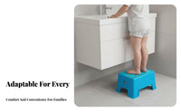 Practical Non-Slip Step Stool Water-Resistant Non-Slip Bath Stool Lightweight and Portable Footrest Thickened Construction for Children, Parents, Bathroom, Entryway, Bedroom, Living Room