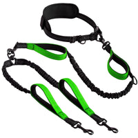 Hands Unrestricted Bungee Dog Leash Elastic Hands-Unrestricted Dog Leash Swivel Reflective for Runners, Running, Jogging