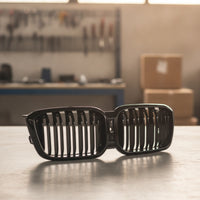 Gloss Black twoBar Kidney Grille ABS Front Kidney Grille Painted Lightweight