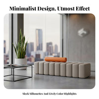 Upholstered Cube Seat Comfortable Seating Indoor Furniture Minimalist design Ottoman for Business Owners, Families, Waiting Room, display Cafe