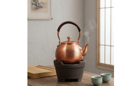 Handmade Hammered Copper Kettle Traditional Copper Tea Kettle Craftsmanmade Kitchenware for Collectors, Camping