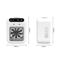 Twin Spray Mist Air Cooler Rapid Cooling Mini Air Cooler Compact Size Misting Fan Lightweight for Students, Office Workers, Dorm Room, Desk