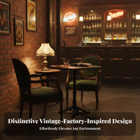 Tufted Banquette and Chair Set North American design Booth Seating Retro Design Ergonomic for Cafe, Dessert Shop
