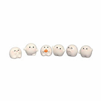 6 Pieces Compact Size Kawaii Desk Buddies Great Gift Idea Adorable Tiny Figurine Sturdy Miniature Blob Figures for Desktop, Office, Bedroom