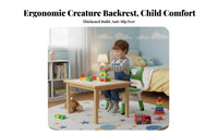 Adjustable Height Heart Cutout Backrest Chair Ergonomic Design children's Furniture Heavy Duty Toddler Seat for Preschoolers, Toddlers, Kindergarten Teachers, Classroom, Home, Daycare Center, Playroom