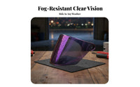 Anti-Fog Helmet Visor All-Season Motorcycle Helmet Lens Sun Protection Universal Face Visor HD Vision