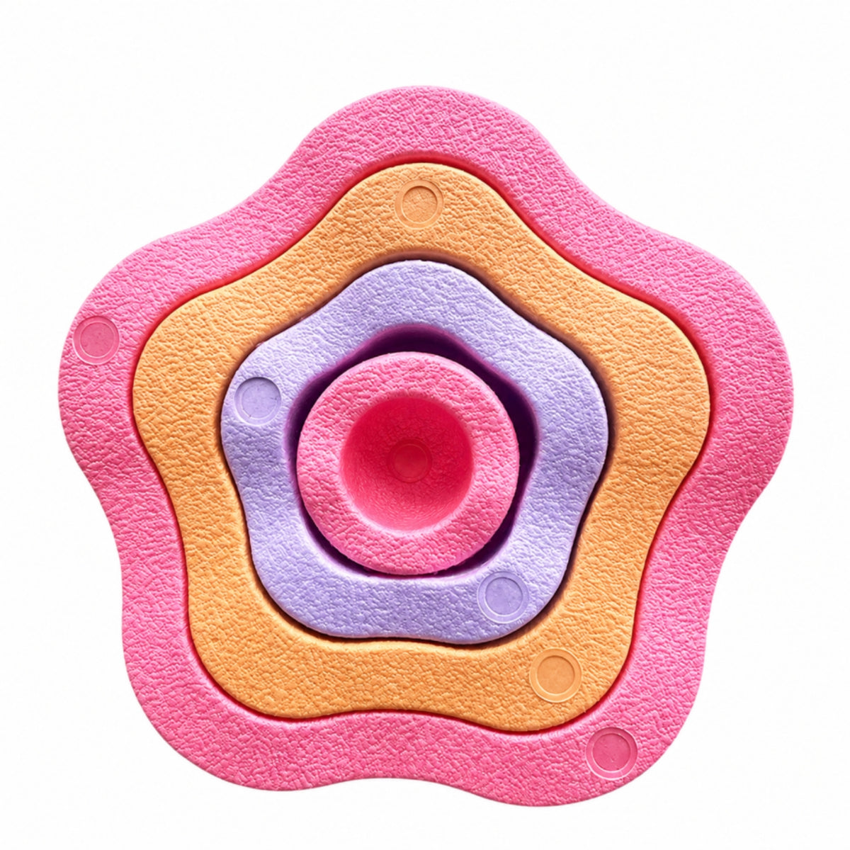 4 Pieces Indoor Balance Stepping Stones Non-Slip Stepping Stones with Textured Surface Grippy Toy Lightweight for Classroom