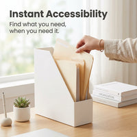 File Organizer for Office Desk, Lightweight Rack Stand, Freestanding Vertical Holder for Home Students