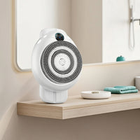 Wall Mounted Back Scrubber Adjustable Height Back Scrubber with Detachable Brush Heads Rechargeable Appliance for Elderly, Washroom