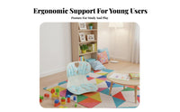 spine Support Plush Character Lounger Ergonomic Design children's Furniture Soft and Comfortable Floor Chair Lightweight for Toddlers, Students, Preschoolers, perusing Corner, on the Bed, Dorm Room, Playroom