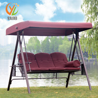 Outdoor Patio Garden Swing Chair Double Seater Iron Art Rocking Hammock for Balcony