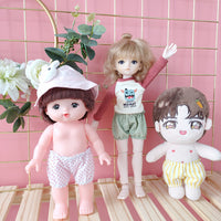 Doll Bloomers for 15cm/20cm BJD Dolls - Cotton Pumpkin Pants