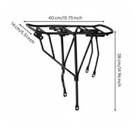 Mountain Bike Rear Rack Heavy Duty Cycle Cargo Rack Stainless Steel Screws Rear Bike Carrier