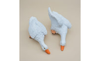 Drinking Waterfowl Figurine Realistic Design Resin Waterfowl Sculpture Pond Decoration Weather-Resistant Garden Decoration