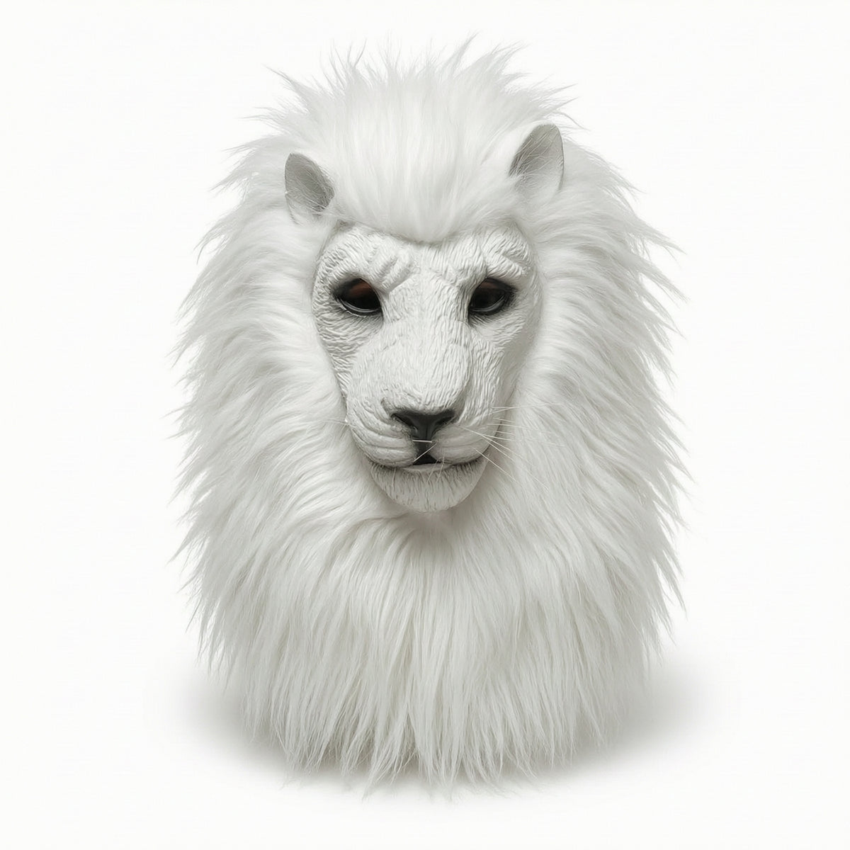 Lion Headpiece with Mane Realistic Lion Head Headpiece Latex for Theater Performances