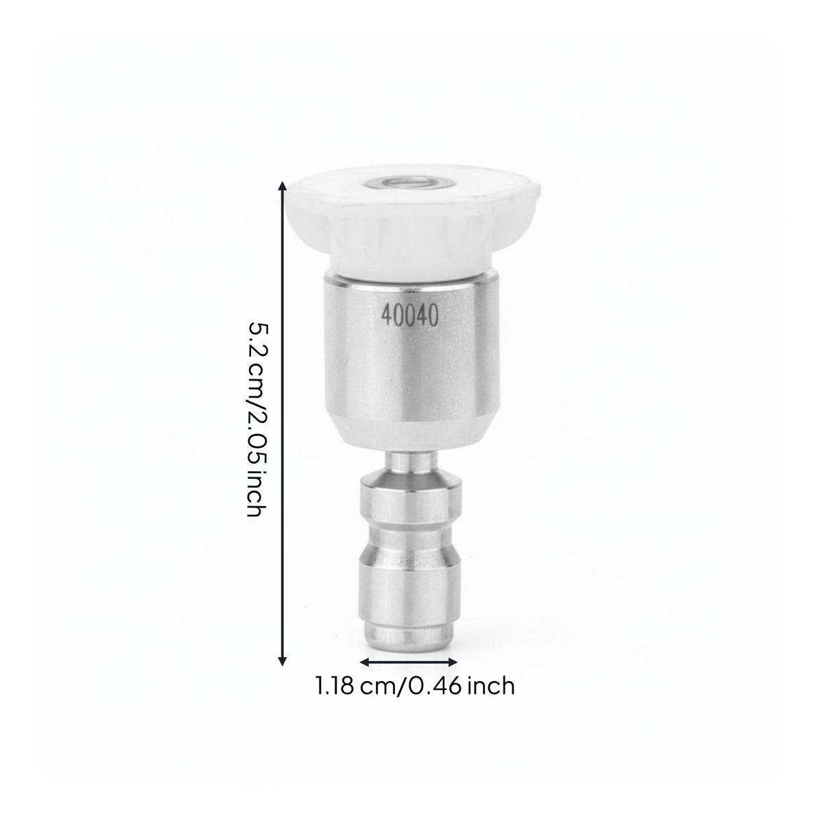 360 Degree Rotation Swivel Spray Nozzle Stainless Steel 304 Universal Joint Spray Nozzle for Car Washing, Driveway Cleaning