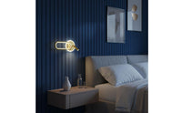 Eye Protection 360 Degree Swivel Wall Lamp Narrow Beam Rotating LED Wall Light Flicker-without Flicker for Study Room