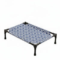 Detachable Washable Elevated Dog Bed Moisture-Proof Raised Dog Bed Breathable Indoor Outdoor Use for Summer
