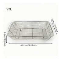 Mesh Basket Stainless Steel Acoustic Cleaner Basket Heavy Duty for Hobbyists