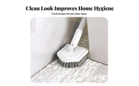 Telescopic Floor Brush Adjustable Pole Deep Clean for Bathrooms