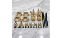 Brass 1:10 Scale RC Car Parts with Fasteners Precision-Machined Brass Counterweights for YK4102 YK4103 YK6101, Tuning, Maintenance