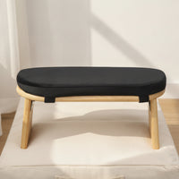Meditation Stool Bamboo Meditation Bench Upholstered Mindfulness Stool for Meditators