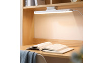 LED Desk Lamp with Attachable Base Slim-Profile for Dorm Room, Bedside, Students
