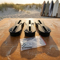 3 Pieces 5 Degree FCS2 Fin Plug Base Slotted Molded Ribbed Fin Plug