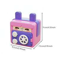 Cartoon Password Teaches Saving Password Money Box Great Savings Tokens and Bill Bank for Preschoolers